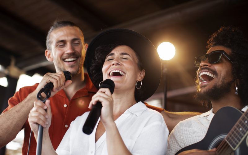 young-adults-having-fun-open-mic